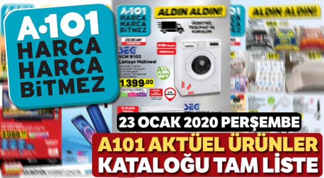 A101 23 Ocak İndirimli Ürünler Listesi burada | 23 Ocak A101 indirim Katalog Broşür (A101 bu hafta hangi ürünler indirimli) görseli