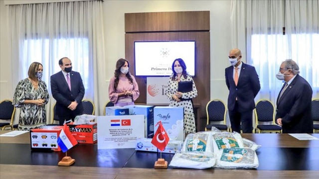 Türkiye'nin Covid-19'la mücadele için gönderdiği yardımlar Paraguay'a ulaştı görseli