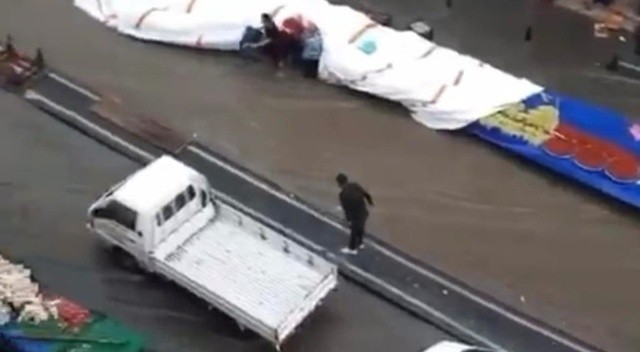 Tekirdağ sular altında kaldı görseli