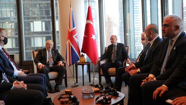 Cumhurbaşkanı Erdoğan, New York'ta Boris Johnson ile görüştü görseli