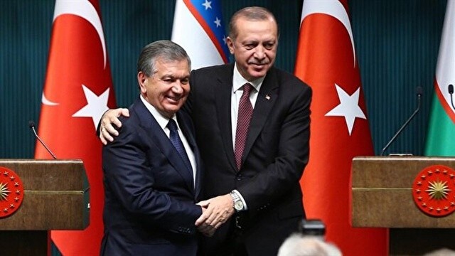 Erdoğan, Özbekistan Cumhurbaşkanı Mirziyoyev'a tebrik görseli