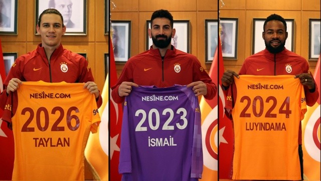 Galatasaray, 3 futbolcusunun sözleşmesini uzattı görseli