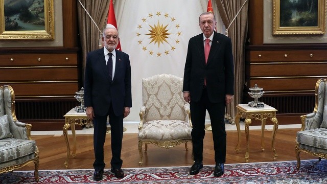Karamollaoğlu: Erdoğan ile dostane bir görüşme yaptık görseli