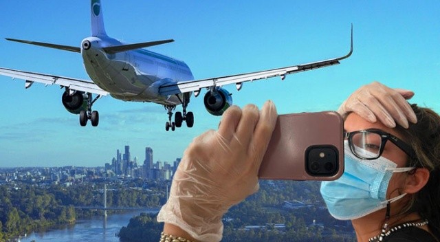 Uçakta test sonucu pozitif çıktı, 5 saat boyunca tuvaletten çıkmadı görseli