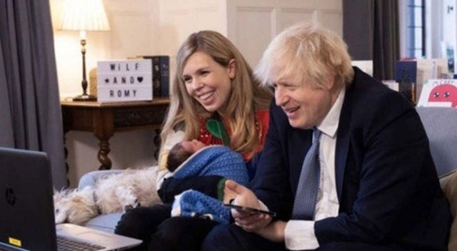 Boris Johnson'ın altı haftalık bebeği Covid'e yakalandı görseli