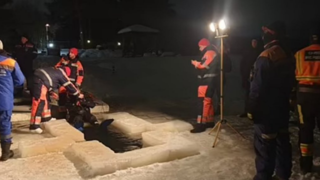 Buz tutan nehre giren kadın kayboldu görseli