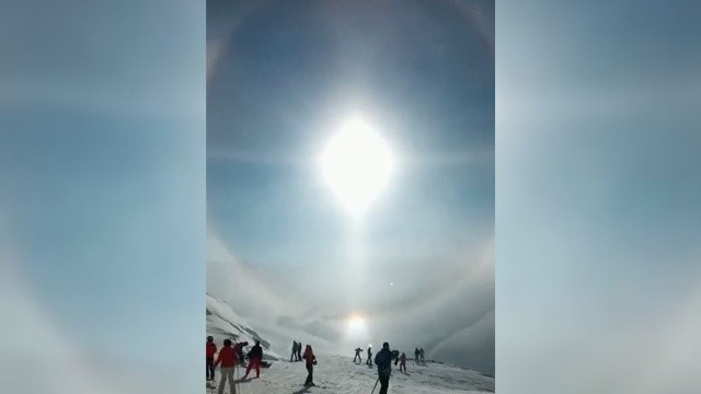 Erzurum’da gizemli doğa olayı: Görenler mest oldu görseli