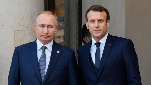 Kremlin: Putin ve Macron bir günde iki kez görüştü görseli