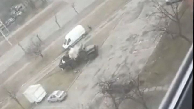Rus askerlerinin pusuya düşürüldüğü anlar kamerada görseli