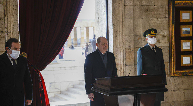 Almanya Başbakanı Scholz Ankara'da görseli