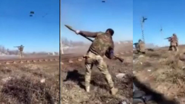 Çeçen birliğine ait Şeyh Mansur taburu Ukrayna'da Kadirov'un askerleriyle çatışıyor görseli