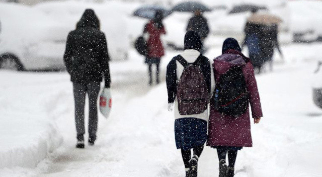 Eğitime kar engeli: 19 ilde okullar tatil görseli