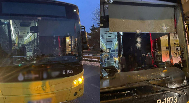 İstanbul'da İETT otobüsüne silahlı saldırı görseli