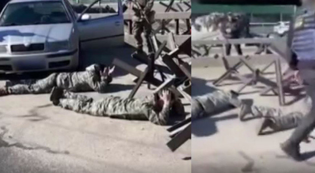 Kiev'de Rus sabotaj ekibi kıskıvrak yakalandı görseli