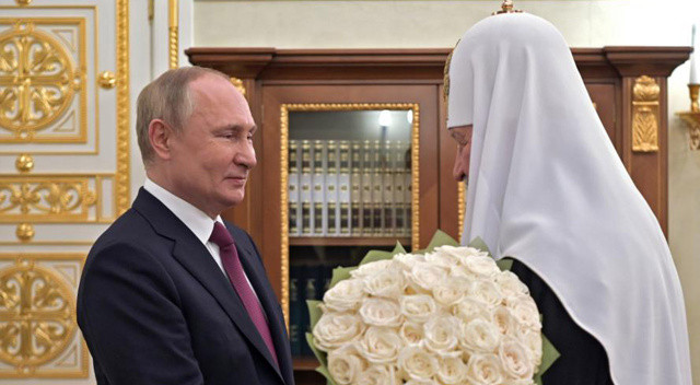 Rus Ortodoks Kilisesi Ukrayna’daki savaşı destekliyor görseli