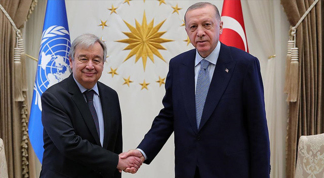 Cumhurbaşkanı Erdoğan, BM Genel Sekreteri ile görüştü görseli