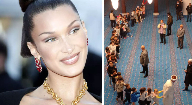 Filistinli manken Bella Hadid’in ‘teravih treni’ paylaşımı ses getirdi görseli