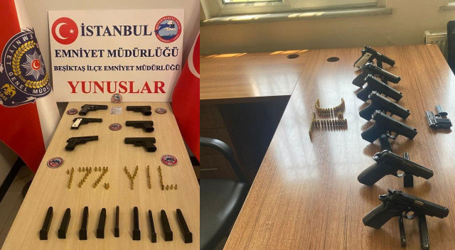 Polisin arama yaptığı araçtan silah zulası çıktı! görseli