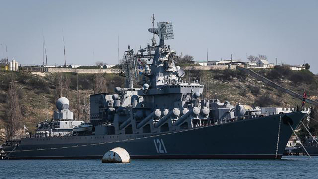 Rusya duyurdu; Moskova kruvazörü battı görseli
