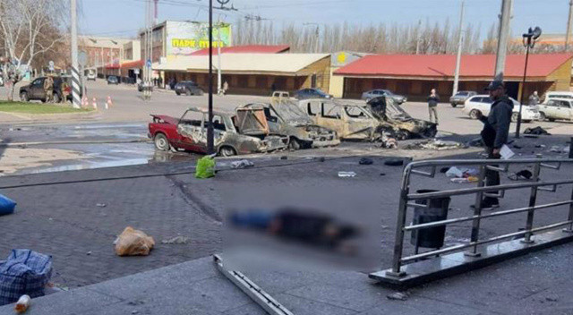 Rusya, tren istasyonunu vurdu görseli