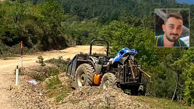 Üç oduncu devrilen traktörün altında kaldı: 1 ölü, 2 yaralı görseli