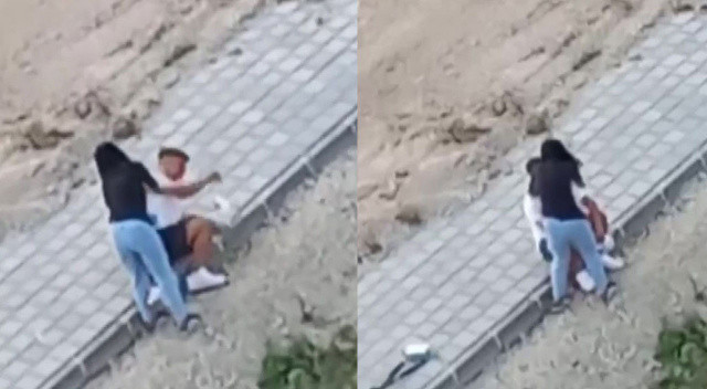 Adana'da genç kızdan erkeğe şiddet! 'Seni öldürürüm' deyip tokatladı görseli