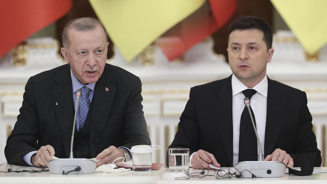 Cumhurbaşkanı Erdoğan, Zelenski ile görüştü görseli