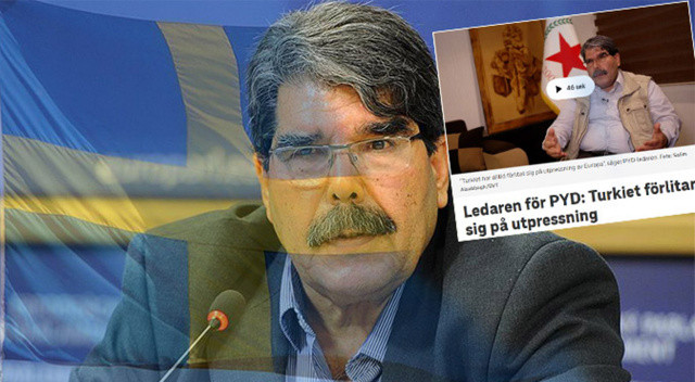 İsveç heyeti Ankarada'yken TV kanalı teröristbaşı ile röportaj yaptı! Bile bile skandal görseli
