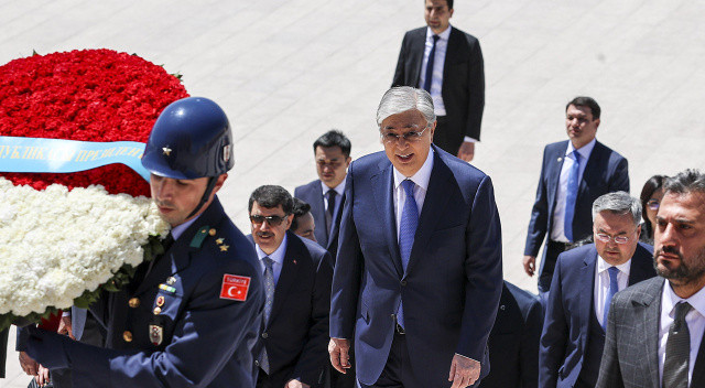Kazakistan Cumhurbaşkanı Ankara'da görseli