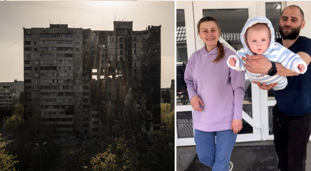 5 aylık oğlu ve eşi Rus bombardımanında öldü! Adalet istiyor görseli