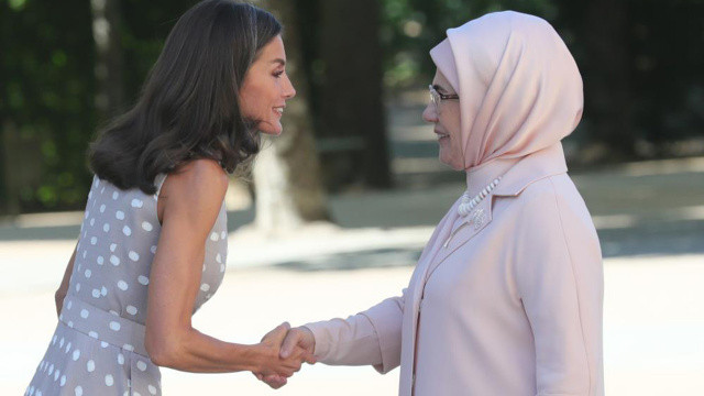 Emine Erdoğan, İspanya Kraliçesi Letizia ile görüştü görseli