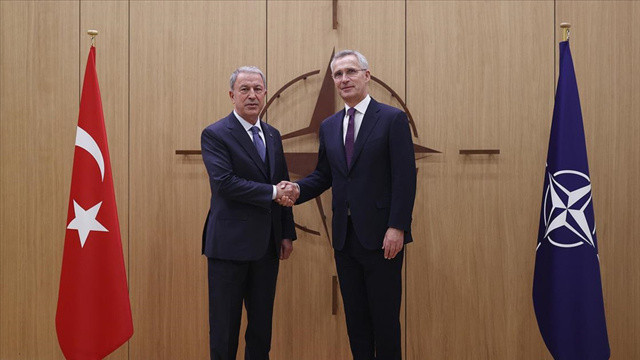 Milli Savunma Bakanı Hulusi Akar, NATO Genel Sekreteri Stoltenberg ile görüştü görseli
