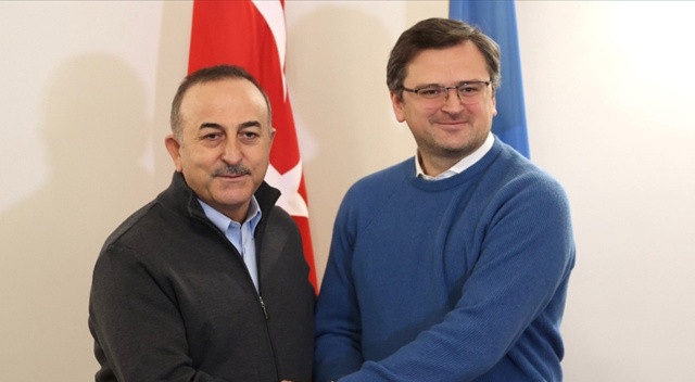 Bakan Çavuşoğlu Kuleba ile görüştü görseli