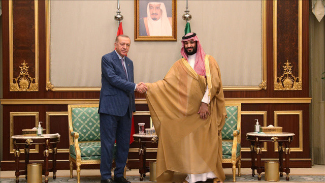 Cumhurbaşkanı Erdoğan, Prens Selman ile görüştü görseli