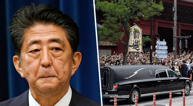 Suikasta uğramıştı: Japonya'da Shinzo Abe'nin cenaze töreni krize yol açtı görseli