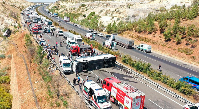 Gaziantep'teki kazada ilk rapor: 130 km hız, 307 metre fren izi görseli