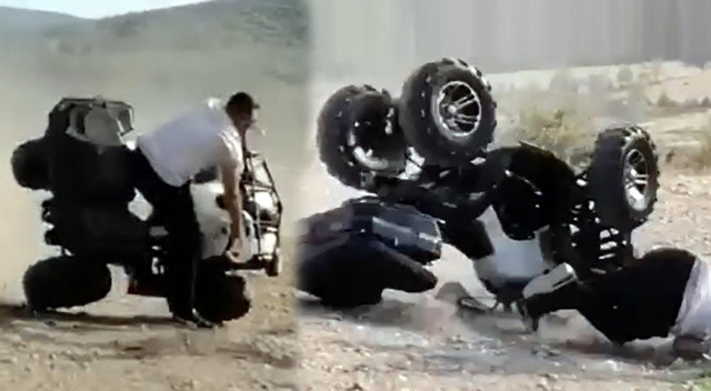 Önce şaka sandı, sonra farkına vardı! Eğlenceli anlar bir anda feci kazaya döndü görseli
