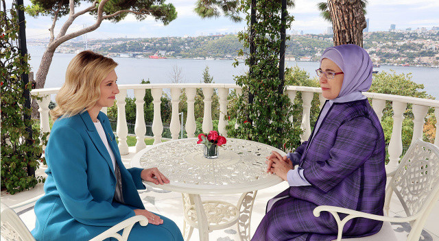Emine Erdoğan ağırladı: Olena Zelenska'dan yardım teşekkürü görseli