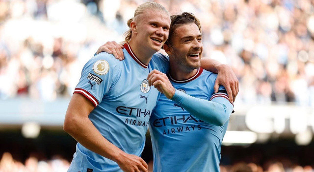 Erling Haaland Manchester derbisinde tarih yazdı, City evinde United'ı 6-3'le geçti görseli